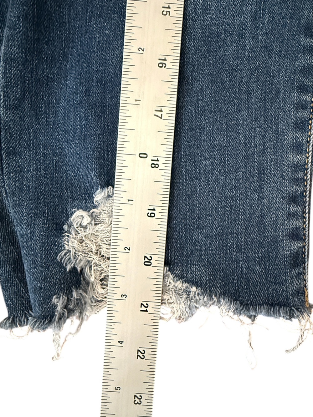 Judy Blue Skinny Fit Capri Jeans Women’s 16W Distressed Raw Hem Style JB82250 - Picture 11 of 12